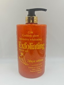 Gel <span class=keywords><strong>de</strong></span> <span class=keywords><strong>Ducha</strong></span> Blanqueador Golden Glow con Cúrcuma, Zanahoria y Alfa Arbutina <span class=keywords><strong>de</strong></span> 1000 ml, Exfoliante, Limpiador Profundo e Hidratante - Product Image 4