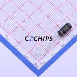 Condensateur électrolytique en aluminium à montage traversant RG050M2R2LO5*11TA-1A1E, montage traversant, D5xL11mm 2.2uF 20% 50V 2mm - Product Image 2