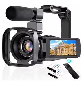 Caméra Caméscope Vlogging 4K 56MP Ultra HD pour TikTok YouTube, Vision Nocturne IR Numérique WiFi Avec Microphone - Product Image 2