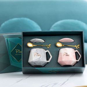 Tazas de Cerámica para Parejas, Recuerdos, Ideas Promocionales, Taza de Café, Caja de Regalo, Productos para Fiestas de Cumpleaños, Artículos, Juego de Tazas de Regalo para Madres - Product Image 5