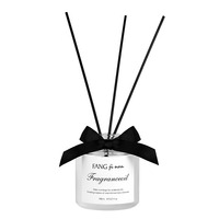 Diffuseur de parfum d'ambiance en verre de 150 ml avec nœud, huile essentielle de haute qualité, parfums personnalisés, ensemble de diffuseur à bâtonnets