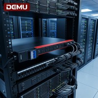 PDU para Rack de Centro de Datos 1U, NEMA 5-15R, 12 Salidas, Entrada Trifásica de 380V, Listo para Carga Balanceada