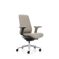 Chaise de bureau de luxe, chaise de bureau ergonomique, chaise de bureau exécutive moderne en cuir, chaise pivotante confortable pour le bureau