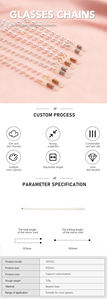 Chaîne de <span class=keywords><strong>lunettes</strong></span> en métal antidérapante de qualité supérieure pour femmes avec cordon <span class=keywords><strong>tendance</strong></span> pour <span class=keywords><strong>lunettes</strong></span> - Product Image 4