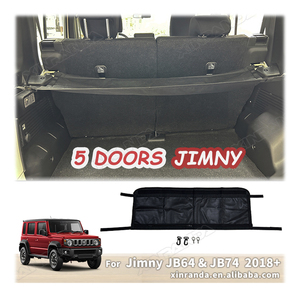 Pour Suzuki Jimny 5 portes accessoires <span class=keywords><strong>filet</strong></span> de coffre avec poche <span class=keywords><strong>filet</strong></span> de <span class=keywords><strong>rangement</strong></span> de coffre arrière de <span class=keywords><strong>voiture</strong></span> pour Suzuki Jimny JC74 2024 2023 - Product Image 1