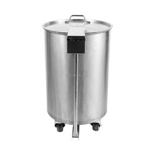 Cubo de Basura con Pedal de Acero Inoxidable de Gran Capacidad, con Tapa Elevadora, Diseño Minimalista para Uso en Interiores/Exteriores - Product Image 4