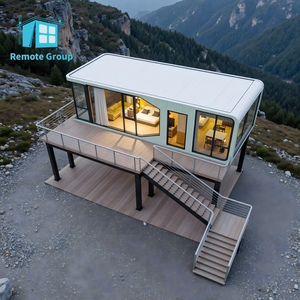 40ft <strong>Luxury</strong> Apple Cabin Villa Prefab Modular Cabin For Hotel Resort Glamping Airbnb Projects - Product Image 4