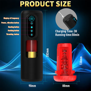 อุปกรณ์ช่วยตัวเองแบบดูดอัตโนมัติสำหรับผู้ชาย พร้อมระบบยืดหดได้ ถ้วยดูดด้านในแบบยืดหดได้ แรงดูดสูง พร้อมระบบทำความร้อนอัตโนมัติ - Product Image 6