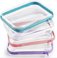 Boîte de rangement en plastique PVC rigide, étui de transport avec fermeture éclair, organiseur de gadgets numériques quotidiens, boîte à outils de voyage