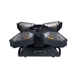 Luces de ventilador de haz de fondo de discoteca retro 4x60W Golden <span class=keywords><strong>Dmx</strong></span> DJ Rgbw Effect 4 Leaf Bee Eye Stage Light - Product Image 4