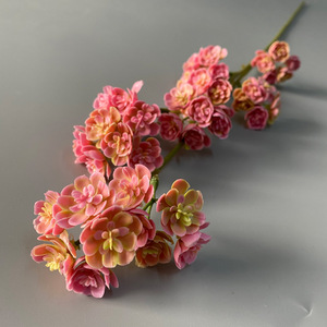 Venta al por mayor de plantas <span class=keywords><strong>suculentas</strong></span> de plástico blando de tallo largo, rama de bayas de tacto real para bodas, decoraciones florales de Año Nuevo de Acción de Gracias - Product Image 4