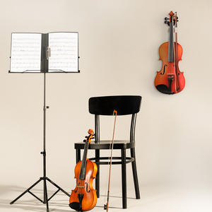 Cintre pour violon en noyer noir avec base en forme de violon en bois de sapele support <span class=keywords><strong>mural</strong></span> en érable en métal palissandre support de médiator de <span class=keywords><strong>guitare</strong></span> stable - Product Image 4