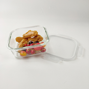 1100ML a prueba de fugas hermética de la preparación de la comida contenedores de vidrio <span class=keywords><strong>para</strong></span> alimentos con tapa de PP - Product Image 4