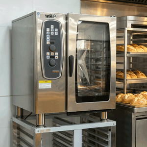 Forno Commerciale a Convezione in Acciaio Inossidabile per Panetteria, per la Cottura di Torte, Pane e Croissant, con Ventilazione Forzata - Product Image 1