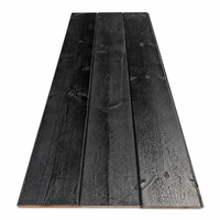 Panneaux muraux en bois carbonisé de pin écossais sur mesure, finition Shou Sugi Ban, pour l'architecture extérieure moderne et la décoration murale