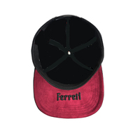 Casquette de baseball 5 panneaux en denim avec motif croix métallique personnalisé en coton pur et broche métallique coq doré, design tendance