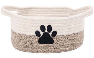 Venta al por mayor 100% cestas de almacenamiento de cuerda de algodón personalizado <span class=keywords><strong>nombre</strong></span> del bebé cestas de cuerda de algodón - Product Image 2
