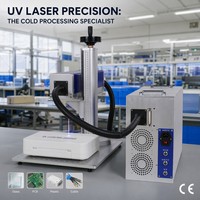 Machine de marquage laser UV à air refroidi de bureau pour verre, plastique, PCB, métal, câble, traitement à froid 110 mm CE FDA LightBurn Mini