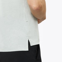 Polo en coton mélangé Pima Polo à ourlet fendu brodé Logo Vente en gros Polo léger