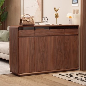 Mueble Zapatero de Madera Maciza, Mueble de Almacenamiento para Entrada, Gran Capacidad, Moderno, Minimalista, Multifuncional - Product Image 1