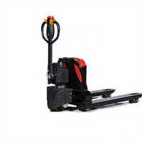 Chariot élévateur électrique compact, largeur totale de 550 mm seulement, adapté aux allées étroites des rayonnages et au transfert par ascenseur