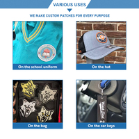 Écussons brodés personnalisés Dz Flashes Isaf Zap Patches Zap Tapes Id Tapes Id Webbing Union Jack et Badges brodés de groupe sanguin