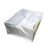 Sacs en aluminium de grande taille, antistatiques, argentés, blancs, à fermeture éclair ou à ouverture supérieure, pour produits à utiliser avec prudence