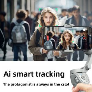 M01 stabilisateur de cardan professionnel à 3 axes lumière LED Selfie Stick télécommande intelligente avec suivi du visage <span class=keywords><strong>pour</strong></span> téléphones mobiles - Product Image 5