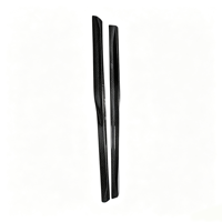 Extensions de jupes latérales en fibre de carbone véritable style PSM pour BMW F82 F83 M4 Série 4 2014-2019, séparateur de pare-chocs latéral, kit carrosserie