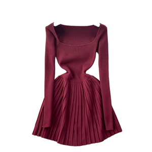 RLFS 2025 Summer Sexy Midi A-Line <b>Dress</b> for Women Breathable Eco-Friendly <b>Viscose</b> Chiffon with Crocheted Detail - Product Image 1
