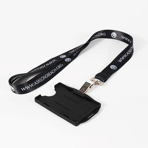 Индивидуальный пользовательский ремешок на шею с принтом шелкография полиэфирный ремешок с логотипом - Product Image 3