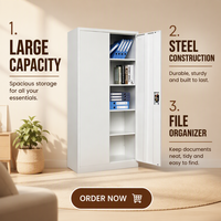 Armoire de classement métallique robuste verrouillable en acier pour bureau, école et maison - Vente en gros usine