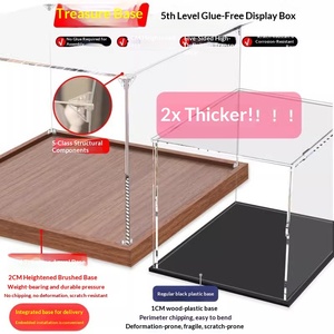 Estuche de exhibición de acrílico para bloques de construcción de fútbol, diseño de dibujos animados, grosor de panel de 2mm/3mm, compatible con los sets 43019+43020 - Product Image 3