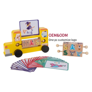 YUCI giocattolo educativo multi-giocatore di legno gioco da tavolo inglese parola carta di ortografia blocchi di parola giocattoli per i bambini - Product Image 2