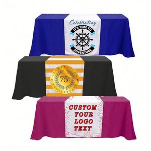 Low MOQ Best Price Custom Nonwoven Polyester/Cotton <b>Square</b> Table Runner Full Color Printing Waterproof Modern Personalized Home - Product Image 1