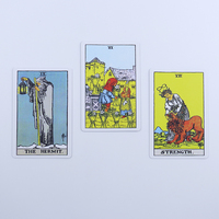 Vente en gros avec livret à l'intérieur du jeu de cartes en haut et en bas de la boîte cartes Oracle imprimées personnalisées