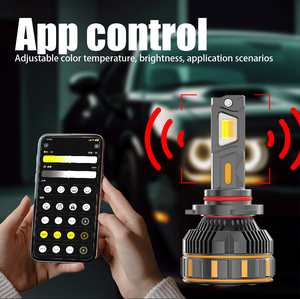 <span class=keywords><strong>Prix</strong></span> Usine 3570 Puces A85 20000LM 3000K 4300K 6000K Phare LED de Voiture Contrôle par Application Sans Erreur 9005 9006 9012 - Product Image 3
