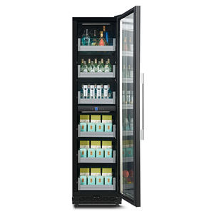 Étagères en bois avec logo personnalisé, tiroir en verre, porte en verre, affichage numérique, refroidisseur à <span class=keywords><strong>vin</strong></span>, refroidisseur à boissons, réfrigérateur à <span class=keywords><strong>vin</strong></span> avec lumière LED - Product Image 1