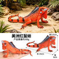 yxs Jouet modèle de lézard reptile à sang froid, simulation réaliste, transfrontalier, Iguane américain, cadeau éducatif pour enfants