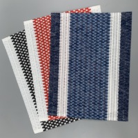 Napperons tissés rayés durables, résistants à la chaleur, lavables, rectangulaires, pour restaurant, hôtel, salle à manger moderne