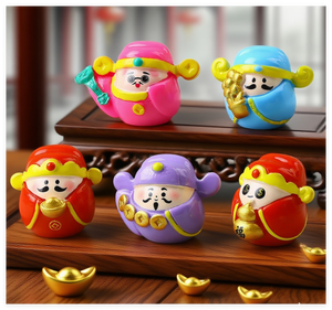 <span class=keywords><strong>Dios</strong></span> Lunar de la riqueza decoraciones de Año Nuevo chino 2026 muñeca Cuerpo Humano 3D juguete Mini figura personas para pastel Topper colgante llavero - Product Image 3