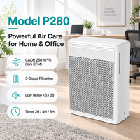 Purificateur d'air commercial haut de gamme avec filtre HEPA, purificateur d'air intelligent pour la maison, contre la fumée des incendies, les allergies, les animaux domestiques, grandes pièces, ventilateur H13