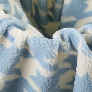 100% полиэстер, жаккардовая ткань с рисунком «гусиные лапки», шерпа, мех ягненка, флисовая ткань - Product Image 3