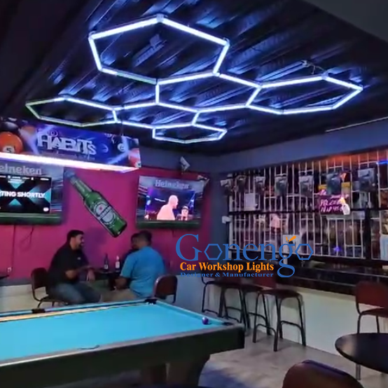 Chic and Sophisticated Lighting Choice Rgb Hexagonal Led Lights for a Gaming Room