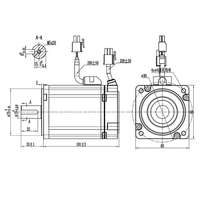 Kit de moteur servo AC monophasé haute performance 220 V 2,39 N.m 3000 tr/min 750 W pour fournisseur en gros
