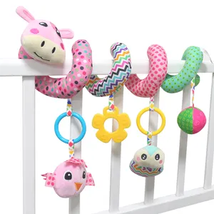 Augleka atacado de brinquedos pendurados, cama em torno de atividade, espiral, carrinho de bebê, berço, assento de carro, brinquedo do bebê com animal de pelúcia