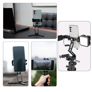 Soporte telescópico para teléfono de aleación de aluminio, soporte de escritorio de 8x11x23cm para grabación de vídeo y fotografía - Product Image 5