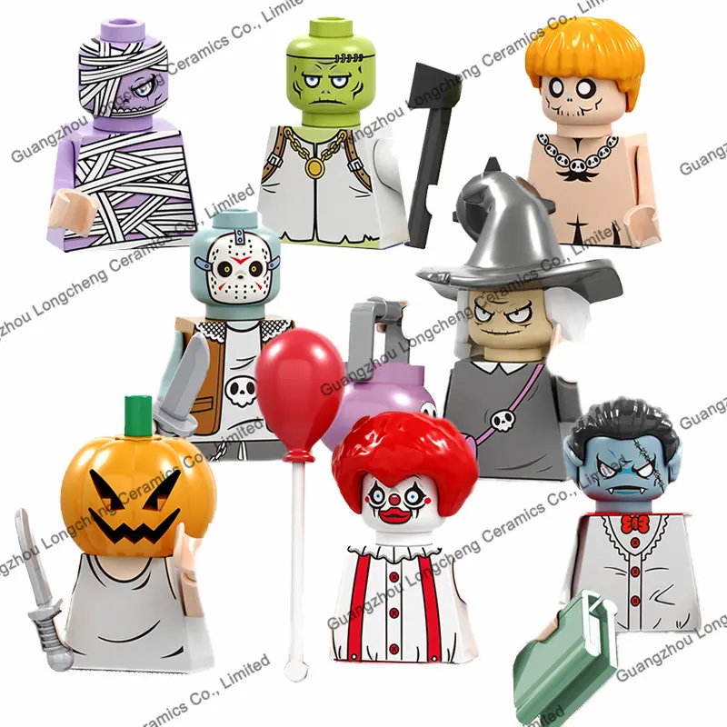 Halloween Horror Youli monster brenner Wild Zeref Mask Elson Bandage Mini Building Blocks Action Figures Kid's Toys PG8174