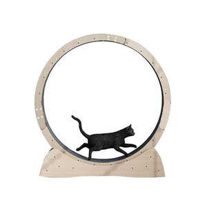 Large Solid Wood Running Wheel for Cats Silent Treadmill Roller Multi-Layer Sports <strong>Fitness</strong> Toy Weight Loss Small <strong>Pet</strong> Supplies - Product Image 2