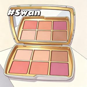 Paleta de sombras de ojos satinadas y metálicas de alta calidad con colores vibrantes, a prueba de agua, con diseño navideño de cara de animal en color rojo. - Product Image 4